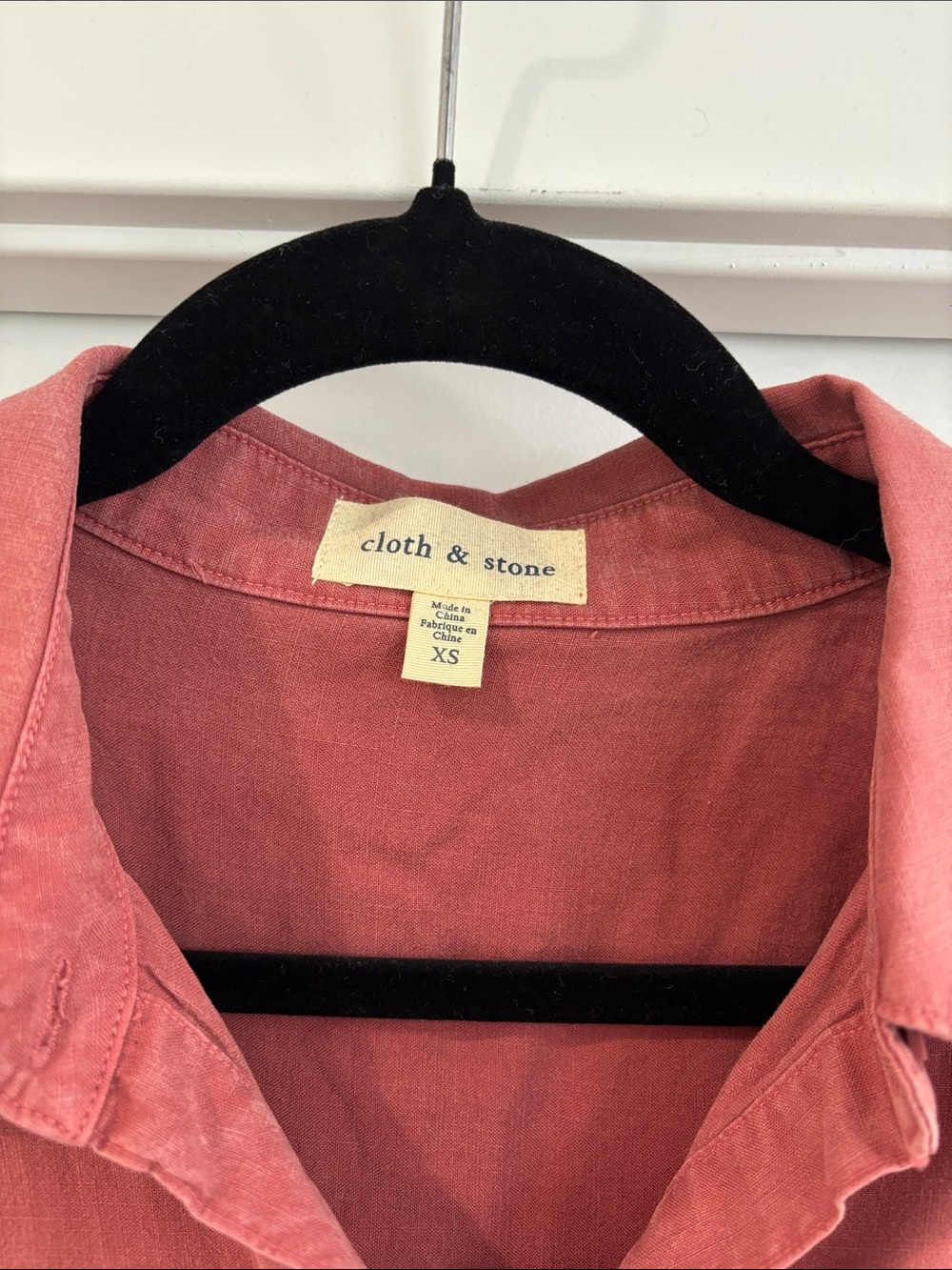 Anthropologie Cloth & Stone Fringe Layered Buttondown - Picture 4 of 6